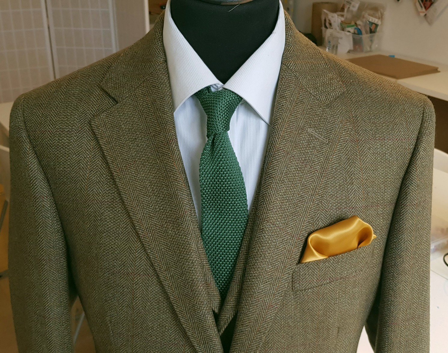 Three Piece Suit in Lovat Mill Teviot Tweed — TWEED ADDICT Three Piece Suit in Lovat Mill Teviot Tweed — TWEED ADDICT